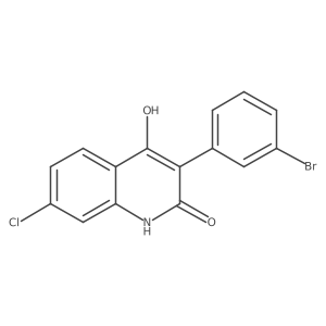 3-(3-bromophenyl)-7-chloro-4-hydroxy-2(1H)-quinolone Structure