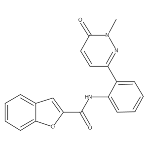 N-(2-(1-methyl-6-oxo-1,6-dihydropyridazin-3-yl)phenyl)benzofuran-2-carboxamide Structure