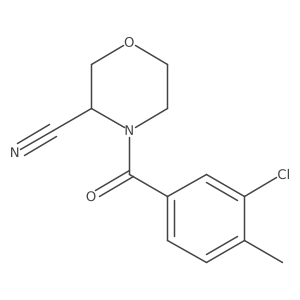 4-(3-Chloro-4-methylbenzoyl)morpholine-3-carbonitrile结构式