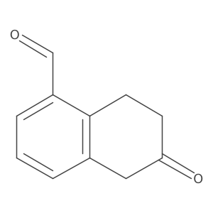 6-Oxo-5,6,7,8-tetrahydronaphthalene-1-carbaldehyde Structure
