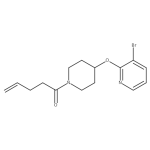 1-(4-((3-Bromopyridin-2-yl)oxy)piperidin-1-yl)pent-4-en-1-one Structure