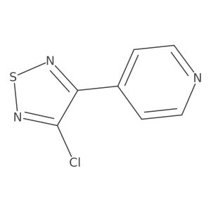 3-Chloro-4-(pyridin-4-yl)-1,2,5-thiadiazole Structure