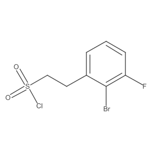 2-(2-Bromo-3-fluorophenyl)ethane-1-sulfonyl chloride结构式