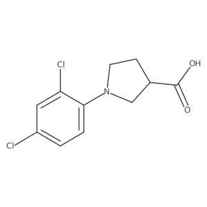 1-(2,4-Dichlorophenyl)pyrrolidine-3-carboxylic acid结构式