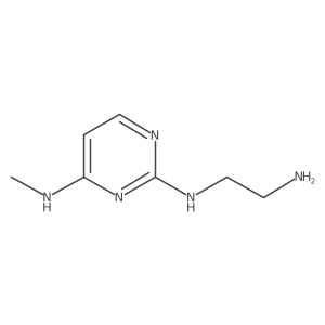 N2-(2-aminoethyl)-N4-methylpyrimidine-2,4-diamine结构式