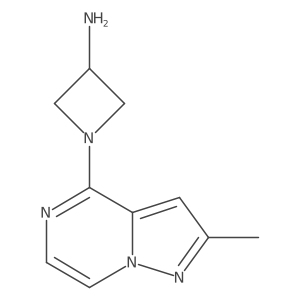 1-(2-Methylpyrazolo[1,5-a]pyrazin-4-yl)azetidin-3-amine Structure