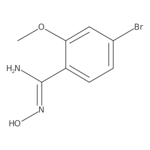 4-Bromo-N inverted exclamation mark-hydroxy-2-methoxybenzimidamide结构式