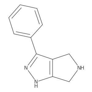 3-Phenyl-1,4,5,6-tetrahydropyrrolo[3,4-c]pyrazole Structure