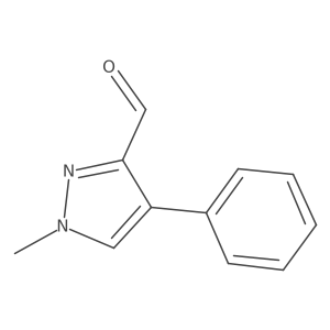 1-Methyl-4-phenyl-1H-pyrazole-3-carbaldehyde Structure