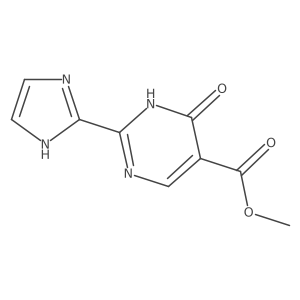 methyl 2-(1H-imidazol-2-yl)-6-oxo-1,6-dihydropyrimidine-5-carboxylate结构式