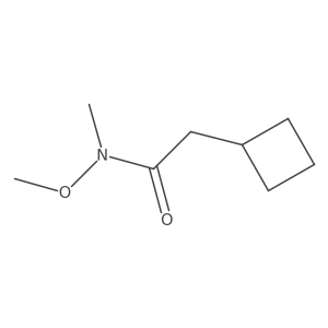 2-Cyclobutyl-n-methoxy-n-methylacetamide结构式