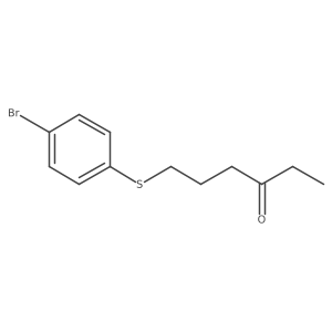 6-[(4-Bromophenyl)sulfanyl]hexan-3-one Structure