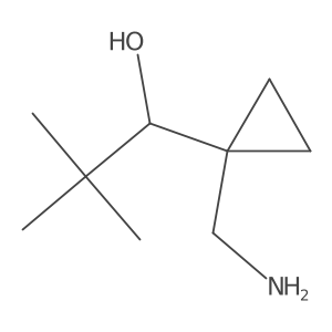 1-[1-(Aminomethyl)cyclopropyl]-2,2-dimethyl-propan-1-ol Structure