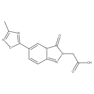 2-(6-(3-Methyl-1,2,4-oxadiazol-5-yl)-3-oxo-[1,2,4]triazolo[4,3-a]pyridin-2(3H)-yl)acetic acid结构式