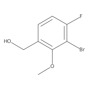 3-Bromo-4-fluoro-2-methoxybenzyl alcohol Structure