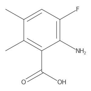 2-Amino-3-fluoro-5,6-dimethylbenzoic acid结构式