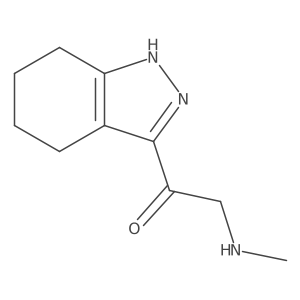 2-(methylamino)-1-(4,5,6,7-tetrahydro-1H-indazol-3-yl)ethan-1-one结构式