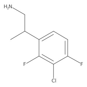 2-(3-Chloro-2,4-difluorophenyl)propan-1-amine Structure