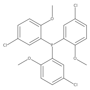 Tris(5-chloro-2-methoxyphenyl)phosphine结构式