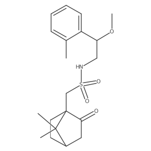 1-(7,7-dimethyl-2-oxobicyclo[2.2.1]heptan-1-yl)-N-(2-methoxy-2-(o-tolyl)ethyl)methanesulfonamide Structure