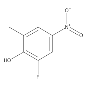 2-Fluoro-6-methyl-4-nitrophenol结构式