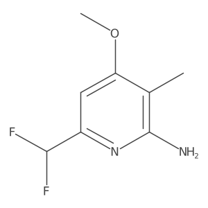 6-(Difluoromethyl)-4-methoxy-3-methylpyridin-2-amine结构式