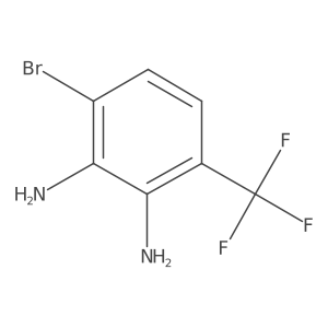 3-bromo-6-(trifluoromethyl)benzene-1,2-diamine结构式