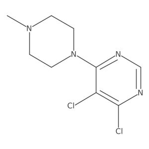 4,5-Dichloro-6-(4-methyl-1-piperazinyl)pyrimidine Structure