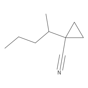 1-(Pentan-2-yl)cyclopropane-1-carbonitrile结构式