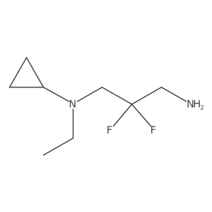 N-(3-amino-2,2-difluoropropyl)-N-ethylcyclopropanamine结构式