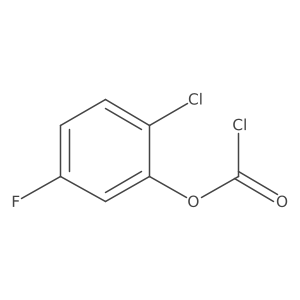 2-Chloro-5-fluorophenyl chloroformate Structure
