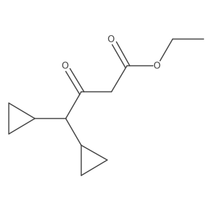 Ethyl 4,4-dicyclopropyl-3-oxobutanoate结构式