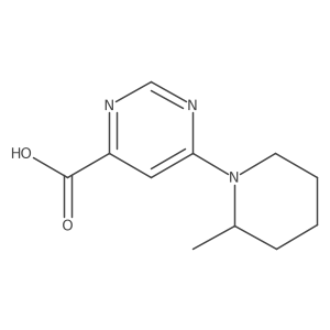 6-(2-Methylpiperidin-1-yl)pyrimidine-4-carboxylic acid Structure
