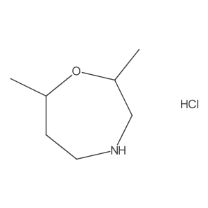2,7-Dimethyl-1,4-oxazepane hydrochloride结构式