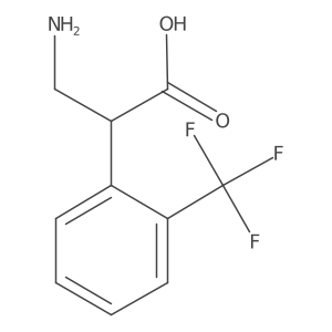 3-Amino-2-[2-(trifluoromethyl)phenyl]propanoic acid Structure