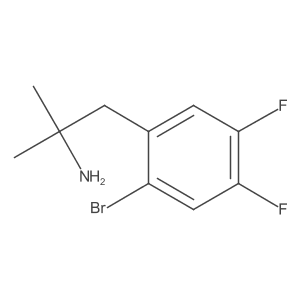 1-(2-Bromo-4,5-difluorophenyl)-2-methylpropan-2-amine Structure