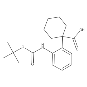 1-(2-{[(Tert-butoxy)carbonyl]amino}phenyl)cyclohexane-1-carboxylic acid Structure