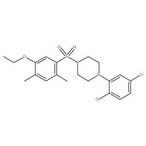 1-(2,5-Dichlorophenyl)-4-(5-ethoxy-2,4-dimethylbenzenesulfonyl)piperazine Structure