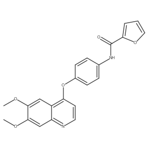 N-{4-[(6,7-dimethoxy-4-quinolyl)oxy]phenyl}-2-furamide结构式
