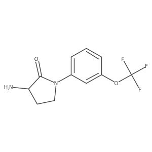 3-Amino-1-[3-(trifluoromethoxy)phenyl]pyrrolidin-2-one Structure