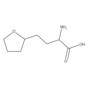 (2R)-2-amino-4-(oxolan-2-yl)butanoic acid结构式