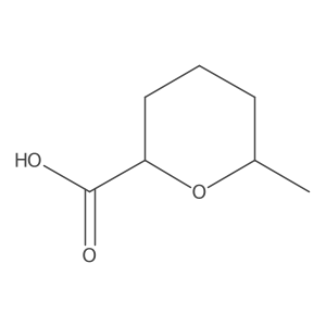 rac-(2R,6R)-6-methyloxane-2-carboxylic acid结构式