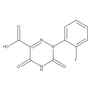 2-(2-Fluorophenyl)-3,5-dioxo-2,3,4,5-tetrahydro-1,2,4-triazine-6-carboxylic acid结构式