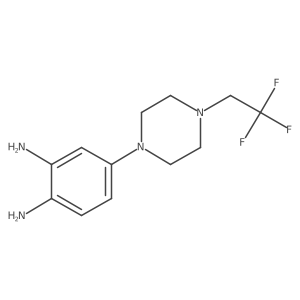 4-(4-(2,2,2-Trifluoroethyl)piperazin-1-yl)benzene-1,2-diamine Structure