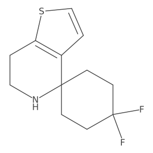 4,4-difluoro-6',7'-dihydro-5'H-spiro[cyclohexane-1,4'-thieno[3,2-c]pyridine] Structure