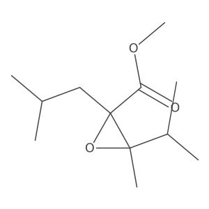 Methyl 3-methyl-2-(2-methylpropyl)-3-(propan-2-yl)oxirane-2-carboxylate Structure