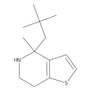 4-(2,2-dimethylpropyl)-4-methyl-4H,5H,6H,7H-thieno[3,2-c]pyridine结构式