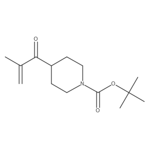 Tert-butyl 4-(2-methylprop-2-enoyl)piperidine-1-carboxylate结构式