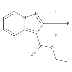 Ethyl 2-trifluoromethylpyrazolo[1,5-a]pyridine-3-carboxylate结构式