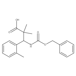 3-{[(Benzyloxy)carbonyl]amino}-2,2-dimethyl-3-(2-methylphenyl)propanoic acid Structure